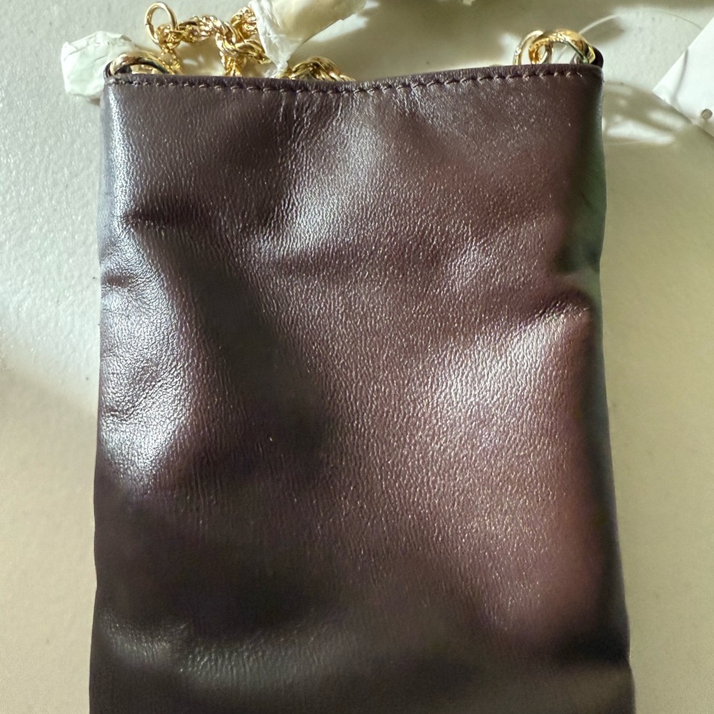 Elegant Brown Leather Mini Bag